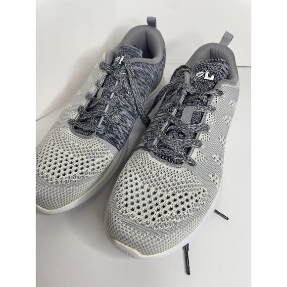 APL Techloom Pro Trainer Sneakers Pristine Heather Grey White Womens 10.5 42 New - Picture 3 of 6